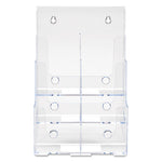 6-Compartment DocuHolder, Leaflet Size, 9.63w x 6.25d x 12.63h, Clear, Ships in 4-6 Business Days