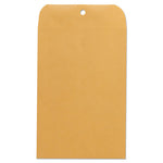 Kraft Clasp Envelope, #63, Square Flap, Clasp/Gummed Closure, 6.5 x 9.5, Brown Kraft, 100/Box