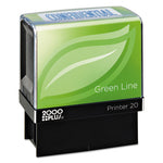 Green Line Message Stamp, Confidential, 1.5 x 0.56, Blue