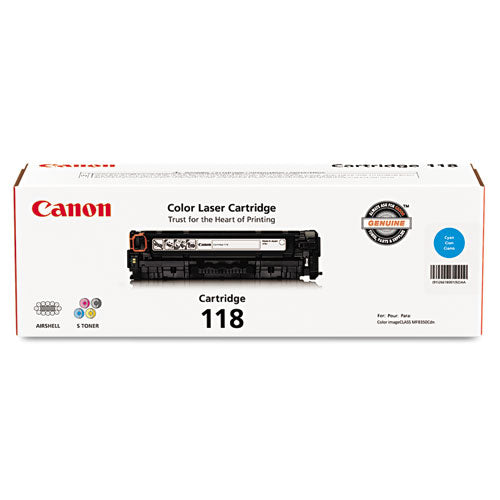 2661B001 (118) Toner, 2,900 Page-Yield, Cyan