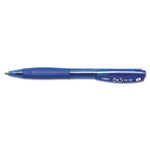 BU3 Ballpoint Pen, Retractable, Bold 1 mm, Blue Ink, Translucent Blue/Blue Barrel, Dozen