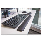 Gel Wrist Rest for Keyboards, 19 x 2, Black