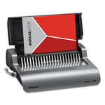 Quasar 500 Electric Comb Binding System, 500 Sheets, 16.88 x 15.38 x 5.13, Metallic Gray