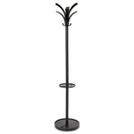 Brio Coat Stand, 13.75w x 13.75d x 66.25h, Black