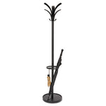 Brio Coat Stand, 13.75w x 13.75d x 66.25h, Black