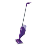 WetJet Mop, 11 x 5 White Cloth Head, 46" Purple/Silver Aluminum/Plastic Handle