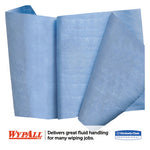 X90 Cloths, Jumbo Roll, 2-Ply, 11.1 x 13.4, Denim Blue, 450/Roll