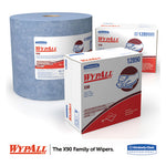 X90 Cloths, Jumbo Roll, 2-Ply, 11.1 x 13.4, Denim Blue, 450/Roll