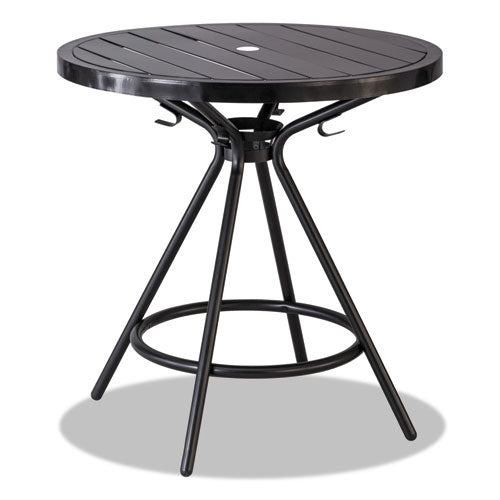 CoGo Tables, Steel, Round, 30" Diameter x 29.5h, Black