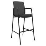 Instigate Mesh Back Multi-Purpose Stool, Supports Up to 250 lb, 33" Seat Height, Black Seat, Black Back, Black Base, 2/Carton