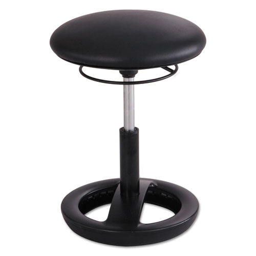 Twixt Desk Height Ergonomic Stool, Supports Up to 250 lb, 22.5" Seat Height, Black Seat, Black Base