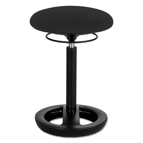 Twixt Desk Height Ergonomic Stool, Supports Up to 250 lb, 22.5" Seat Height, Black