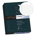 25% Cotton Linen Business Paper, 32 lb Bond Weight, 8.5 x 11, White, 250/Pack