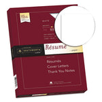 100% Cotton Resume Paper, 95 Bright, 32 lb Bond Weight, 8.5 x 11, White, 100/Pack