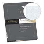 Parchment Specialty Paper, 24 lb Bond Weight, 8.5 x 11, Blue, 100/Pack