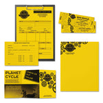 Color Paper, 24 lb Bond Weight, 11 x 17, Solar Yellow, 500/Ream