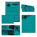 Color Paper, 24 lb Bond Weight, 8.5 x 11, Terrestrial Teal, 500 Sheets/Ream