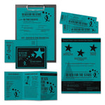 Color Cardstock, 65 lb Cover Weight, 8.5 x 11, Terrestrial Teal, 250/Pack