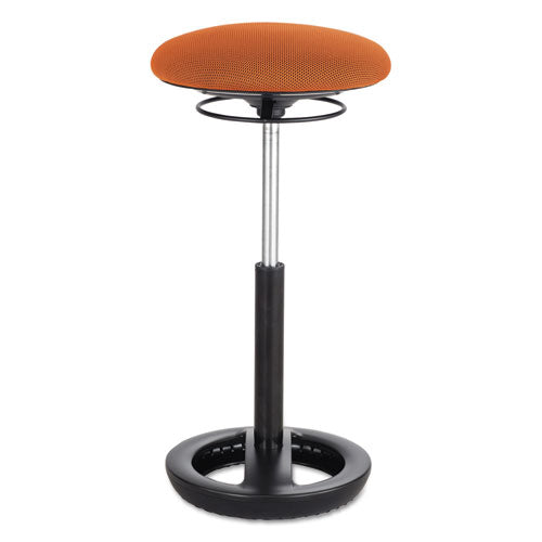 Twixt Extended-Height Ergonomic Chair, Supports Up to 250 lb, 22" to 32" Seat Height, Orange Seat, Black Base