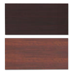 Reversible Laminate Table Top, Rectangular, 59.38w x 29.5,Medium Cherry/Mahogany