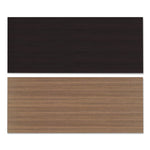 Reversible Laminate Table Top, Rectangular, 71.5w x 29.5d, Espresso/Walnut