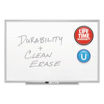 Classic Series Porcelain Magnetic Dry Erase Board, 48 x 36, White Surface, Silver Aluminum Frame