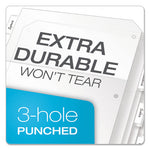 Poly Ring Binder Pockets, 8.5 x 11, Clear, 5/Pack