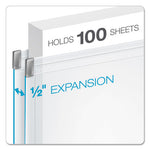 Expanding Zipper Binder Pockets, 8.5 x 11, Clear, 3/Pack