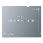 Antiglare Frameless Filter for 19" Flat Panel Monitor