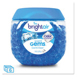 Scent Gems Odor Eliminator, Cool and Clean, Blue, 10 oz Jar, 6/Carton