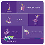 WetJet System Refill Cloths, 11.3" x 5.4", White, 24/Box