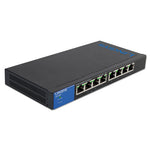 Business Desktop Gigabit PoE+ Switch, 8 Ports