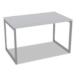 Alera Open Office Desk Series Adjustable O-Leg Desk Base, 47.25 to 70.78w x 29.5d x 28.5h, Silver