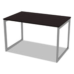 Alera Open Office Desk Series Adjustable O-Leg Desk Base, 47.25 to 70.78w x 29.5d x 28.5h, Silver