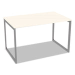 Alera Open Office Desk Series Adjustable O-Leg Desk Base, 47.25 to 70.78w x 29.5d x 28.5h, Silver