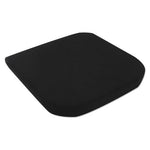 Cooling Gel Memory Foam Seat Cushion, Fabric Cover with Non-Slip Under-Cushion Surface, 16.5 x 15.75 x 2.75, Black