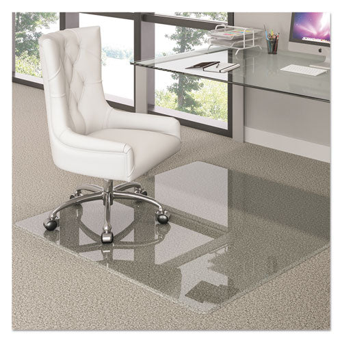 Premium Glass All Day Use Chair Mat - All Floor Types, 48 x 60, Rectangular, Clear