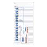 Time Clock Cards, Replacement for 35100-10, One Side, 4 x 9, 100/Pack