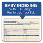 Employee Record Master File Jacket, Straight Tab, Letter Size, Manila, 20/Pack