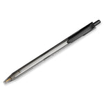 InkJoy 100 RT Ballpoint Pen, Retractable, Medium 1 mm, Black Ink, Smoke/Black Barrel, Dozen