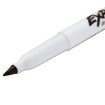 Low-Odor Dry-Erase Marker, Extra-Fine Bullet Tip, Black, 4/Pack