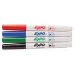 Low-Odor Dry-Erase Marker, Extra-Fine Bullet Tip, Assorted Colors, 4/Pack