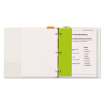 Tabbed Snap-In Bookmark Plastic Dividers, 5-Tab, 11.5 x 3, Assorted, 1 Set