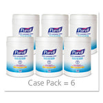 Sanitizing Hand Wipes, 6.75 x 6, Fresh Citrus, White, 270/Canister, 6 Canisters/Carton