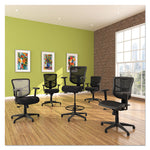 Alera Elusion Series Mesh High-Back Multifunction Chair, Supports Up to 275 lb, 17.2" to 20.6" Seat Height, Black