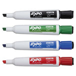 Magnetic Dry Erase Marker, Broad Chisel Tip, Assorted Colors, 4/Pack