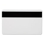 SICURIX Blank ID Card with Magnetic Strip, 2 1/8 x 3 3/8, White, 100/Pack