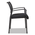 Alera Eikon Series Stacking Mesh Guest Chair, 20.86" x 24.01" x 33.07", Black Seat, Black Back, Black Base, 2/Carton