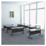 Alera Valencia Flip Training Table Base, Modesty Panel, 57.88w x 19.75d x 28.5h, Black