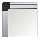 Porcelain Value Dry Erase Board, 24 x 36, White Surface, Silver Aluminum Frame